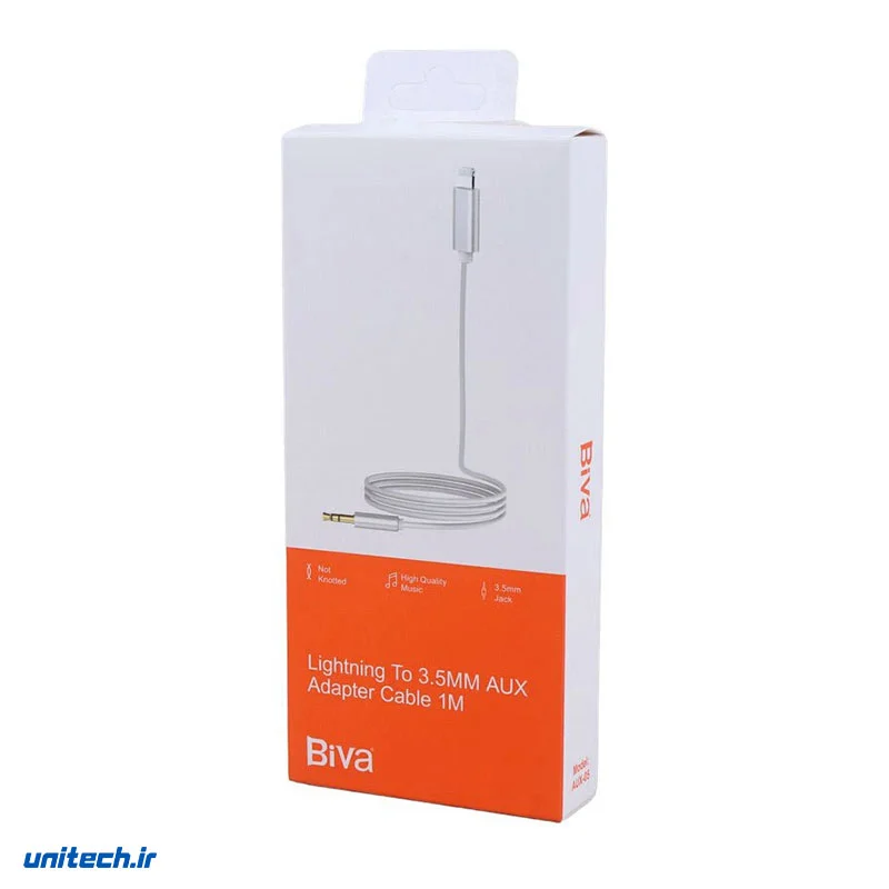 کابل تبدیل Lightning به AUX بیوا AUX05 طول 1 متر1